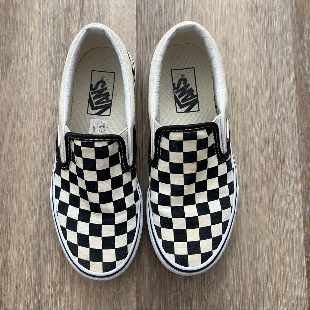 Vans Black and White Classic Checkerboard Sneakers